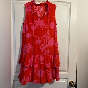 Summer ruffle A-line casual dress